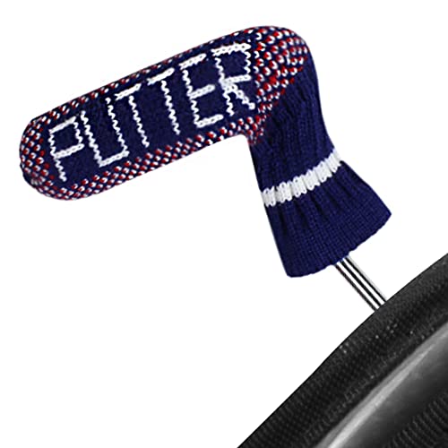 Scott Edward Blade Putter Cover Knitted, 1 Piece in Pack, Fits Golf Blade Putters Cute and Soft （Tri-Color dots） - Image 1