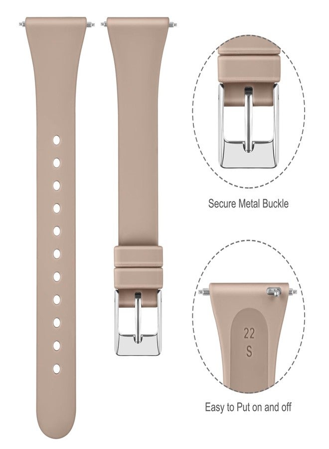 Tobfit Slim Bands for Fitbit Versa 2 Bands Women Men, Soft Silicone Waterproof Watch Strap Wristband Replacement for Fitbit Versa/Lite/SE Smartwatch, 5 Pack, Small - Image 2