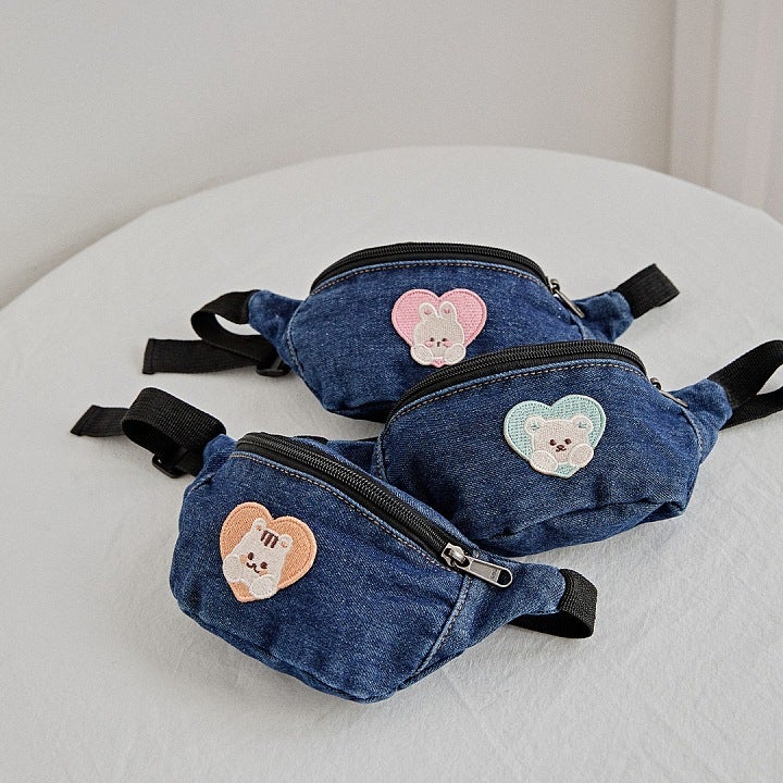 South Korea Same Children'S Chest Bag Summer Boys' Crossbody Bag Girls' Waist Bag Baby'S Outgoing Change Backpack Cowboy Bag - Image 2