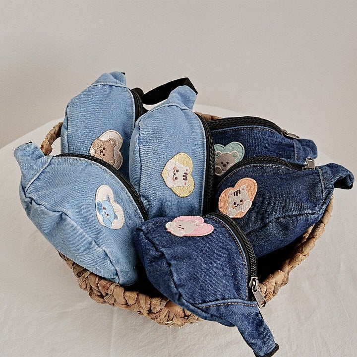 South Korea Same Children'S Chest Bag Summer Boys' Crossbody Bag Girls' Waist Bag Baby'S Outgoing Change Backpack Cowboy Bag - Image 4