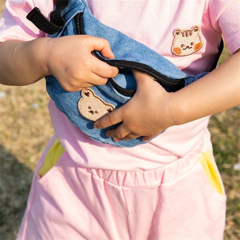 South Korea Same Children'S Chest Bag Summer Boys' Crossbody Bag Girls' Waist Bag Baby'S Outgoing Change Backpack Cowboy Bag - Image 5
