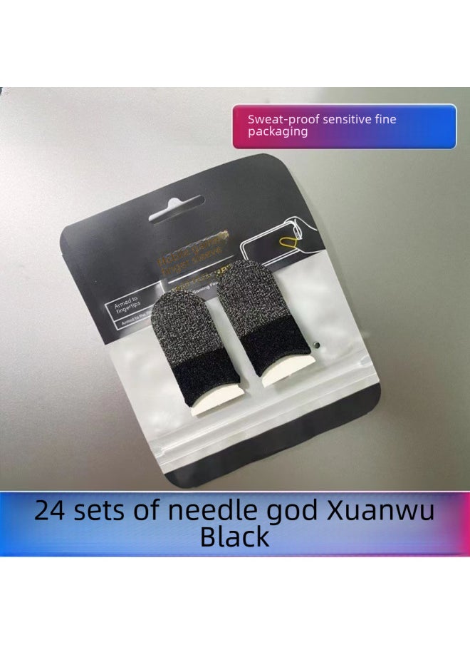 Generic Ultra-thin Gaming Finger Sleeves Anti-slip Sweat-resistant E-sports King Glory Positioning Mobile Game Finger Covers-Product Color:A Pair Of 24-pin Finger Sets (rosefinch Powder)  - Image 4