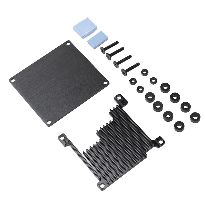 Asixxsix Orange Pi 3 Case, Aluminum Alloy Heatsink Cooling Enclosure with Precise Cutouts for Unobstructed Operation Passive Cooling Technology Thermal Adhesive Design for - Image 3