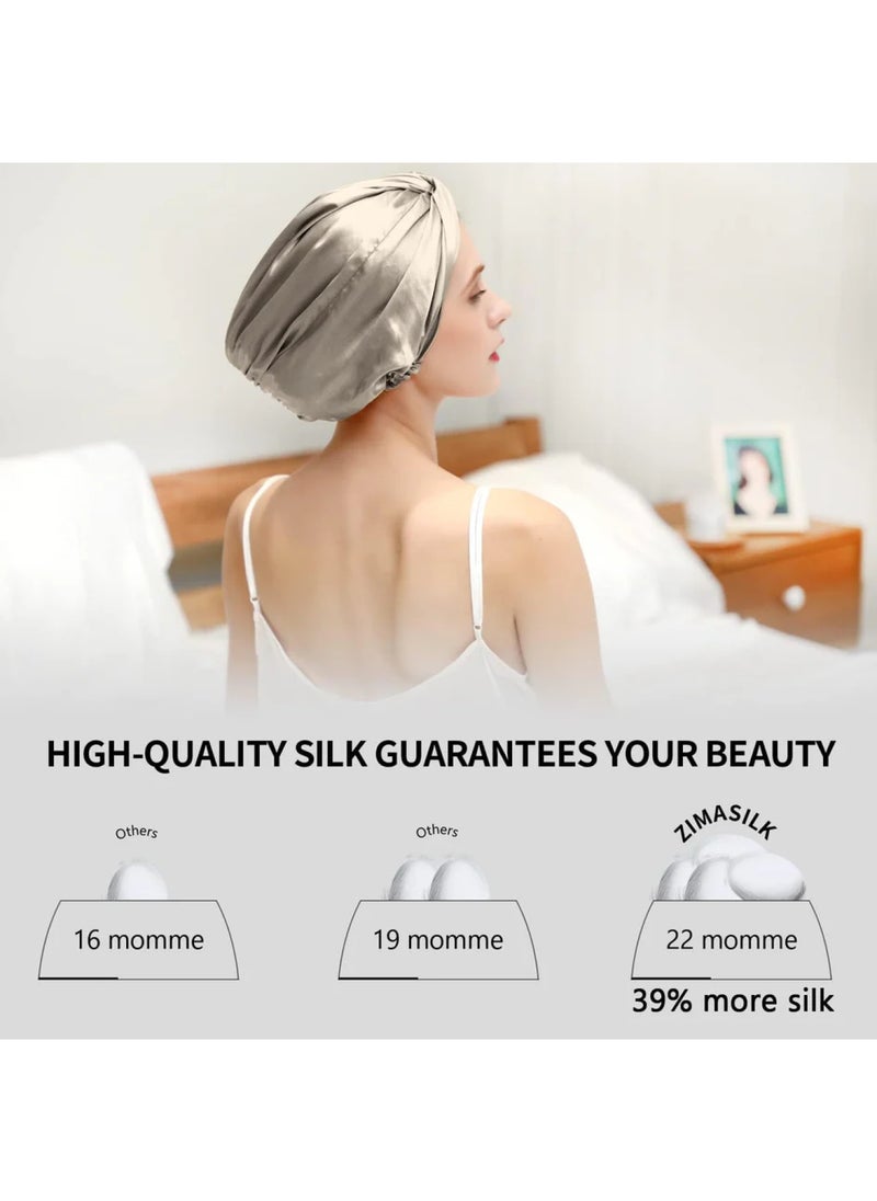ZIMASILK 22 Momme Silk Sleep Cap  - Image 2