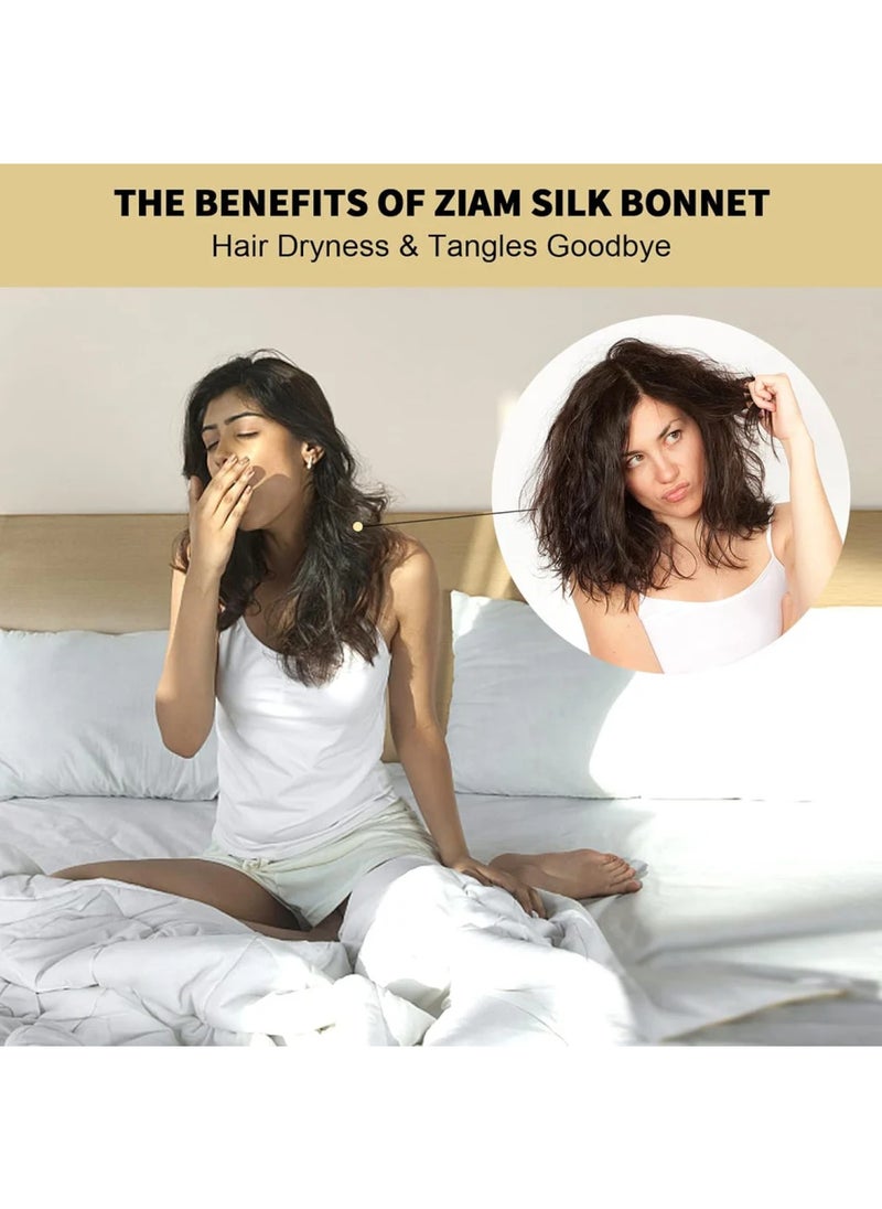 ZIMASILK 22 Momme Silk Sleep Cap  - Image 3