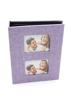 Y&D 200 Pockets 6 Inch Album for Fujifilm Instax Camera, Loose Leaf Insert Album, Love Daisy Hollow Photo Card Holder Book, Business Holder, Book (Purple) 