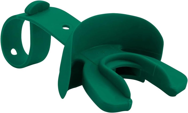 Markwort Vettex Doubleguard Mouthguard for Football, Lacrosse, Braces - Breathable Mouth Guard with Lip Protection and Strap - Youth, Dark Green - Image 1