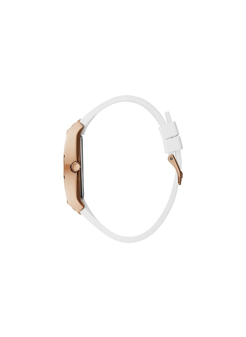 GUESS ساعة جيس النسائية Raven Gold المرصعة بالكريستال GW0105L2  - Image 3