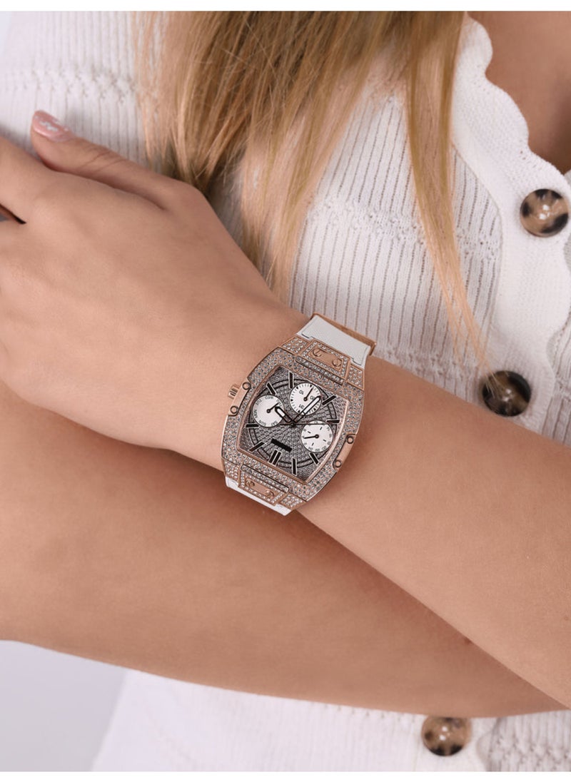 GUESS ساعة جيس النسائية Raven Gold المرصعة بالكريستال GW0105L2  - Image 5