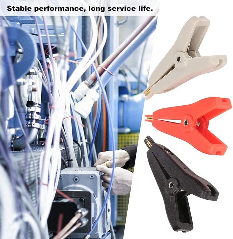 P2005 3 قطع ملقط زنبركي من الأبس مطلي بالنحاس والذهب لاختبار بطارية الملتيميتر - Image 5