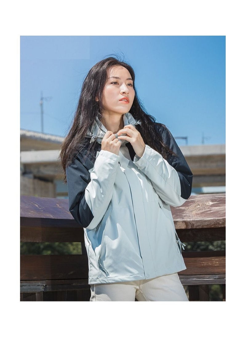 Loquat Three-in-one Detachable  Hood Waterproof Overcoat 1pcs 
