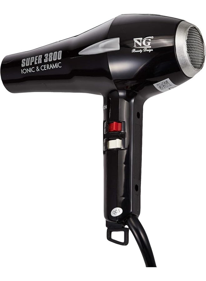 NG Beauty Design Super Energy 3800 Hair Dryer - Ionic & Ceramic Technology - Image 5
