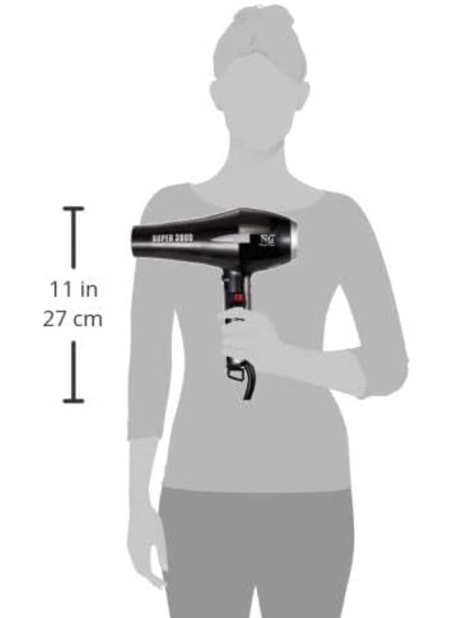 NG Beauty Design Super Energy 3800 Hair Dryer - Ionic & Ceramic Technology - Image 3