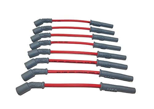 MSD 32829 Super Conductor Spark Plug Wire Set, Red - Image 1