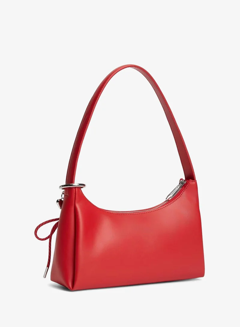 TOMMY JEANS Sapphire Red Logo Charm Shoulder Bag for Women | Best Price UAE