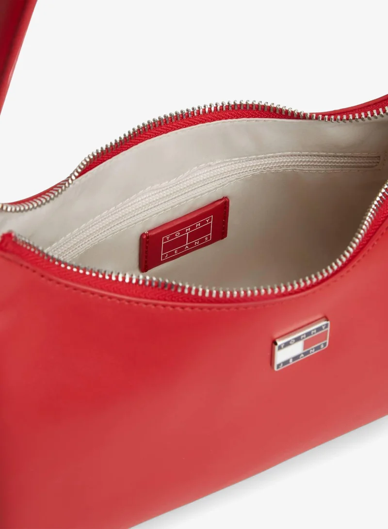 TOMMY JEANS Sapphire Red Logo Charm Shoulder Bag for Women | Best Price UAE