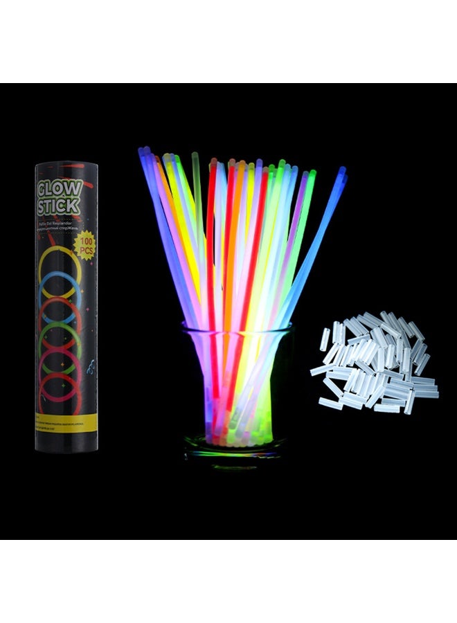 ILovhaprty 100pcs Glow Sticks Party Favors For Kids Glow In The Dark With Connectors - Image 1