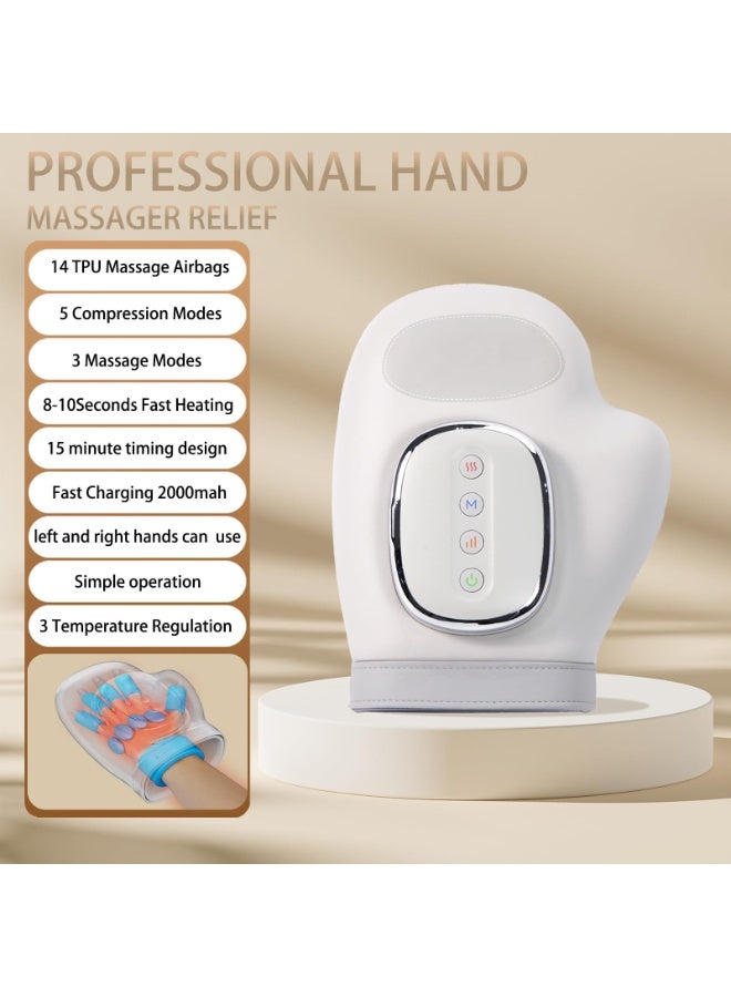 WALALLA Hand Massager with Heat and Compression, 3 Massage 4 Temperatures 5 Compression Models Hand Massage for Arthritis and Carpal Tunnel, Ideal Gifts for Women/Men - Image 2