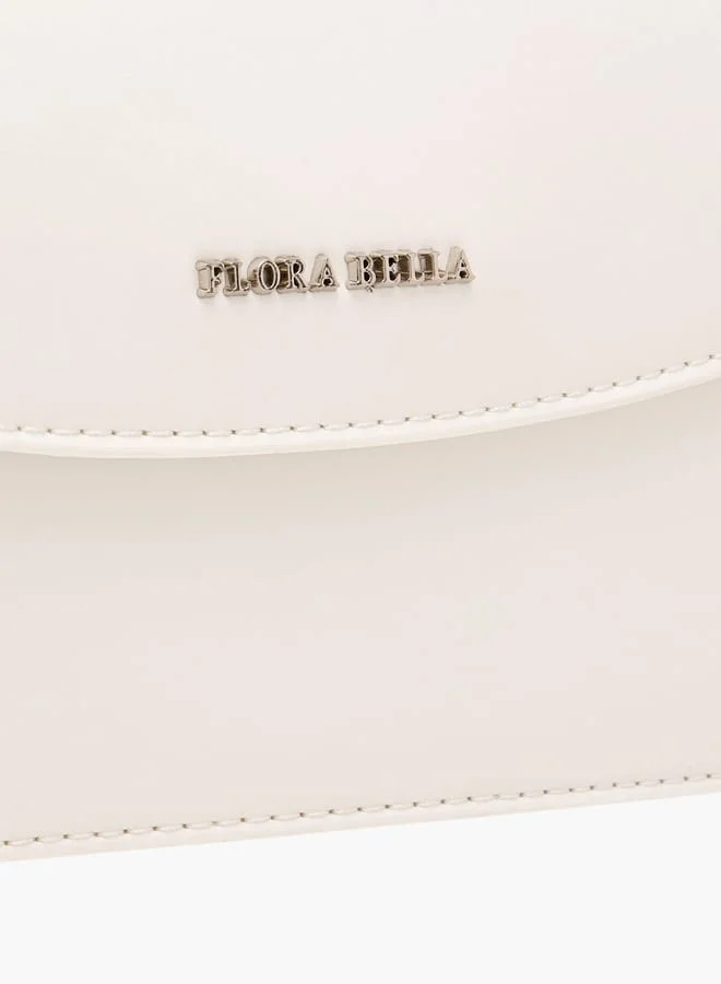 Flora Bella By Shoexpress Women Solid Satchel Bag with Detachable Strap and Magnetic Closure