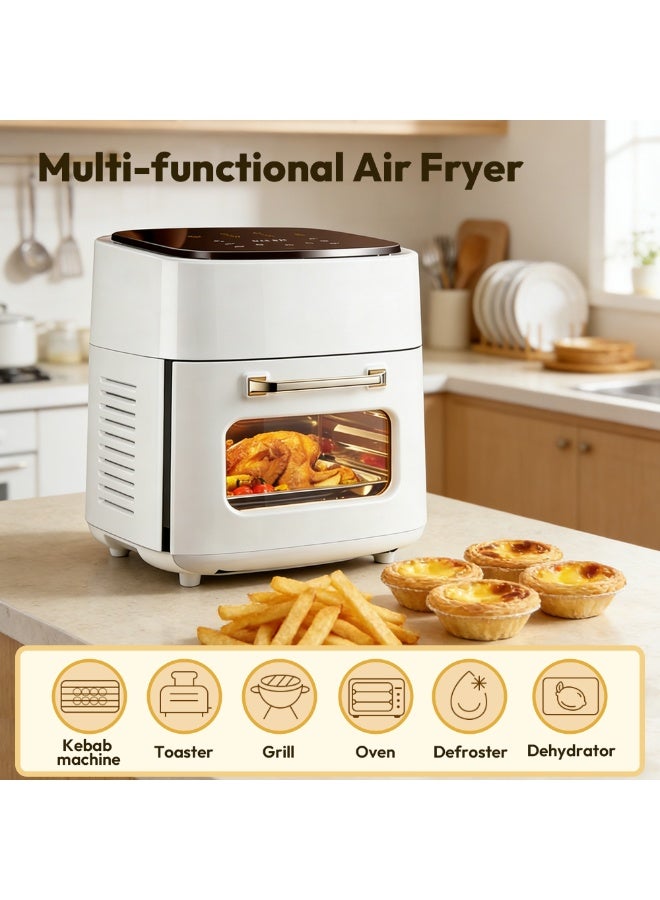 أرابايت قلاية هوائية كبيرة سعة 15 لتر بشاشة رقمية تعمل باللمس - عدة أوضاع محددة مسبقًا للقلي الصحي والشوي والخبز، عنصر أساسي في مطبخ العائلة - Image 3