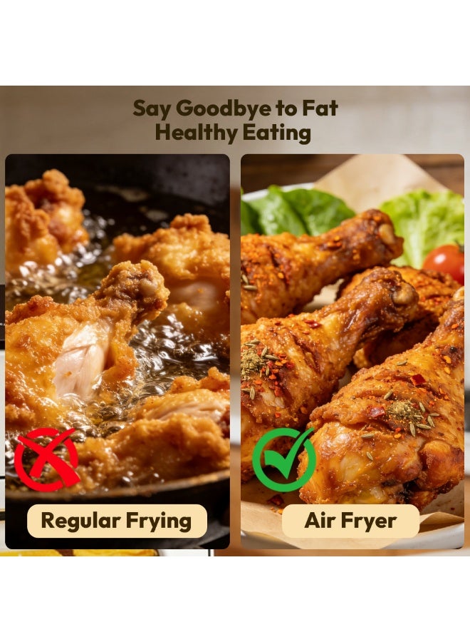 أرابايت قلاية هوائية كبيرة سعة 15 لتر بشاشة رقمية تعمل باللمس - عدة أوضاع محددة مسبقًا للقلي الصحي والشوي والخبز، عنصر أساسي في مطبخ العائلة - Image 5