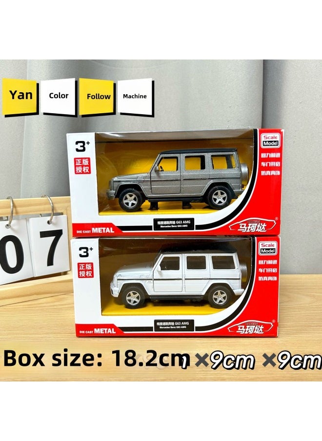 Generic - 1:36 Genuine Mercedes-Benz BMW Simulation Alloy Car Model Can Open The Door Back Force Alloy Sports Car Model Children's Toys-Color:554991Mercedes Benz-g63amg - Image 1