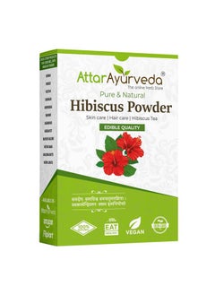 ATTAR AYURVEDA Attar Ayurveda Hibiscus powder for hair growth (100 Grams) | Ideal for Hair pack, Face pack, Eating, and Hibiscus tea | Gudhal Ka Phool Powder | 100% Pure and Natural, No Preservatives  - Image 1