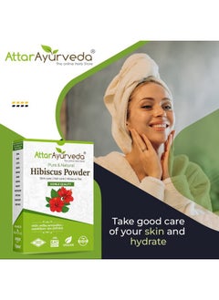 ATTAR AYURVEDA Attar Ayurveda Hibiscus powder for hair growth (100 Grams) | Ideal for Hair pack, Face pack, Eating, and Hibiscus tea | Gudhal Ka Phool Powder | 100% Pure and Natural, No Preservatives  - Image 4