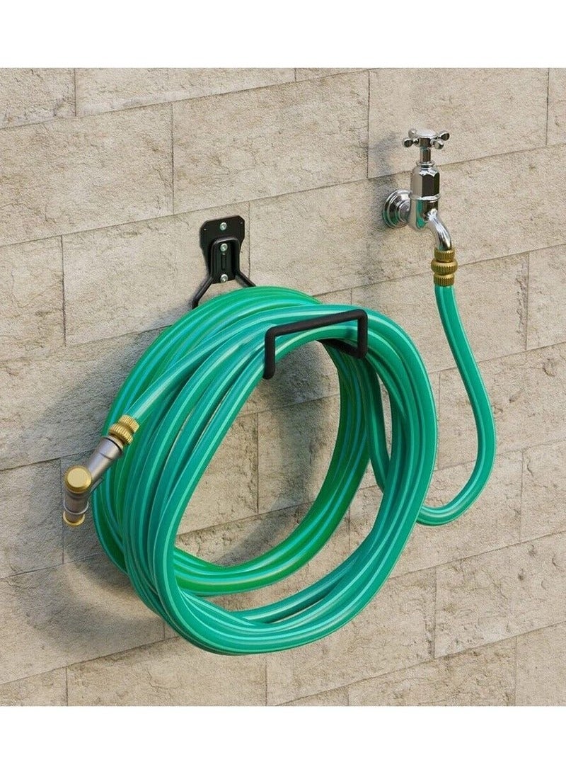 دوفا خرطوم مياه حامل لي ماء،حامل خرطوم الماء للحديقة، لي غسيل حوش حامل خرطوم حديقة معدني، حامل خرطوم عالي التحمل، متعدد الوظائف مثبت على الحائط للفناء الخارجي، المرآب، غرفة المرافق، غرفة التخزين بكرة خرطوم ماء - Image 4