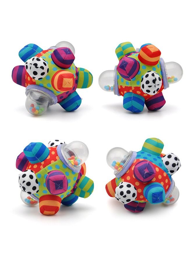 Baby Grip Rattle Ball, Baby Bumpy Ball Toy,  Rattle Cloth Ball, Baby Sensory Toys, Toys to Promote the Coordinated Development of Baby Movement and Body for Babies Over 3 Months - Image 3