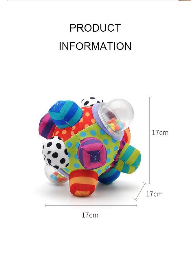 Baby Grip Rattle Ball, Baby Bumpy Ball Toy,  Rattle Cloth Ball, Baby Sensory Toys, Toys to Promote the Coordinated Development of Baby Movement and Body for Babies Over 3 Months - Image 4