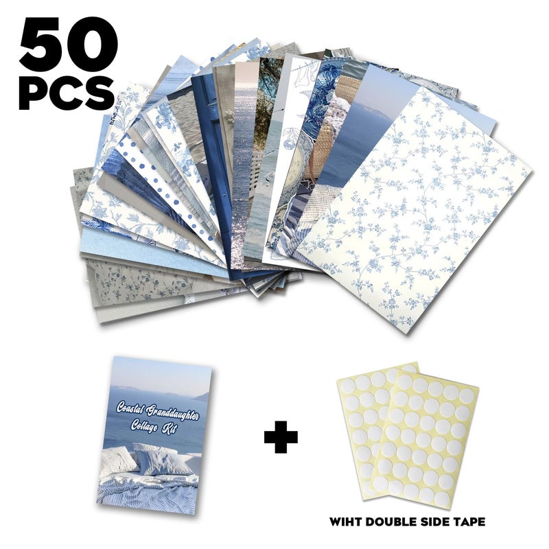 TwoDays Coastal Granddaughter Room Decor, Beachy Aesthetic Wall Collage Kit, Coastal Cowgirl Wall Art Prints for Teen Girls Bedroom, Beach Artwork. (Set of 50, 4" Ã— 6") - Image 3