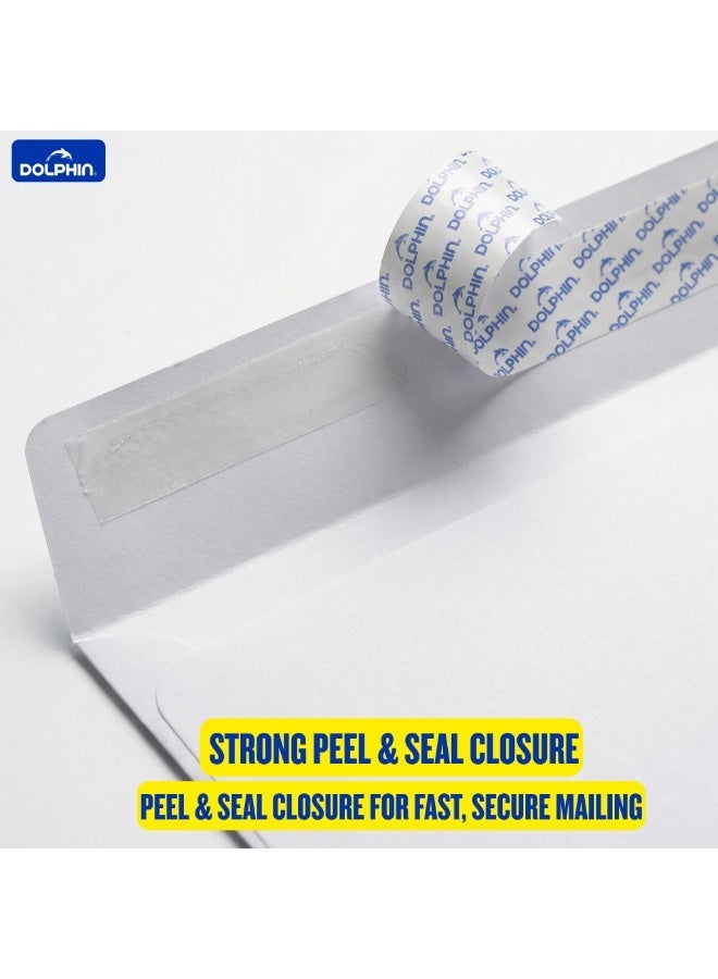 Dolphin A3 White Envelope 100 GSM – Pack of 50, Premium Quality Paper, Peel & Seal Closure, Made in Malaysia - Image 4
