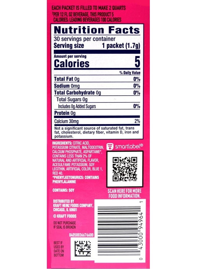 Crystal Light Raspberry Lemonade, 12-Quart 1.8-Ounce Canister (Pack Of 2) - Image 3