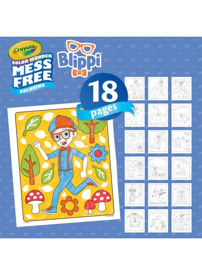 Crayola Blippi Color Wonder Coloring Set, 18 Blippi Mess Free Coloring Pages for Toddlers, Travel Activity, Toddler Toys & Gifts - Image 2