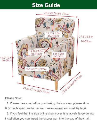 CRFATOP Stretch Modern Banquet Armchair Slipcover 1-Piece Accent Chair Covers with Arms Soft Chair Slipcovers for Living Room Armchair Furniture Protector Office Reception Reading Sofa,B61 - Image 2
