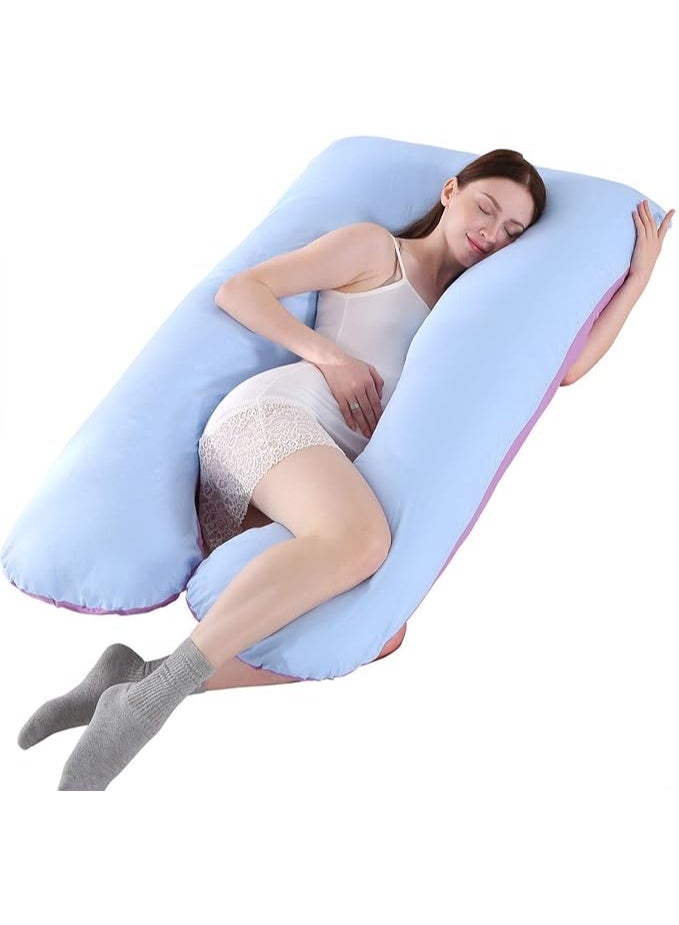 U-Shaped Full Body Support Pillow 70*130cm Ergonomic Orthopedic Pillow with Washable Cover - Image 1