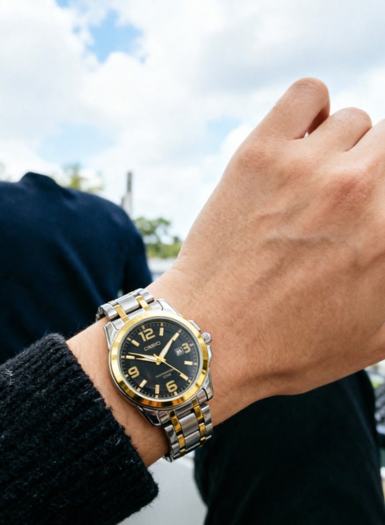 CASIO His And Her Couple Analog Watch MTP/LTP-1314SG-1A - Image 2