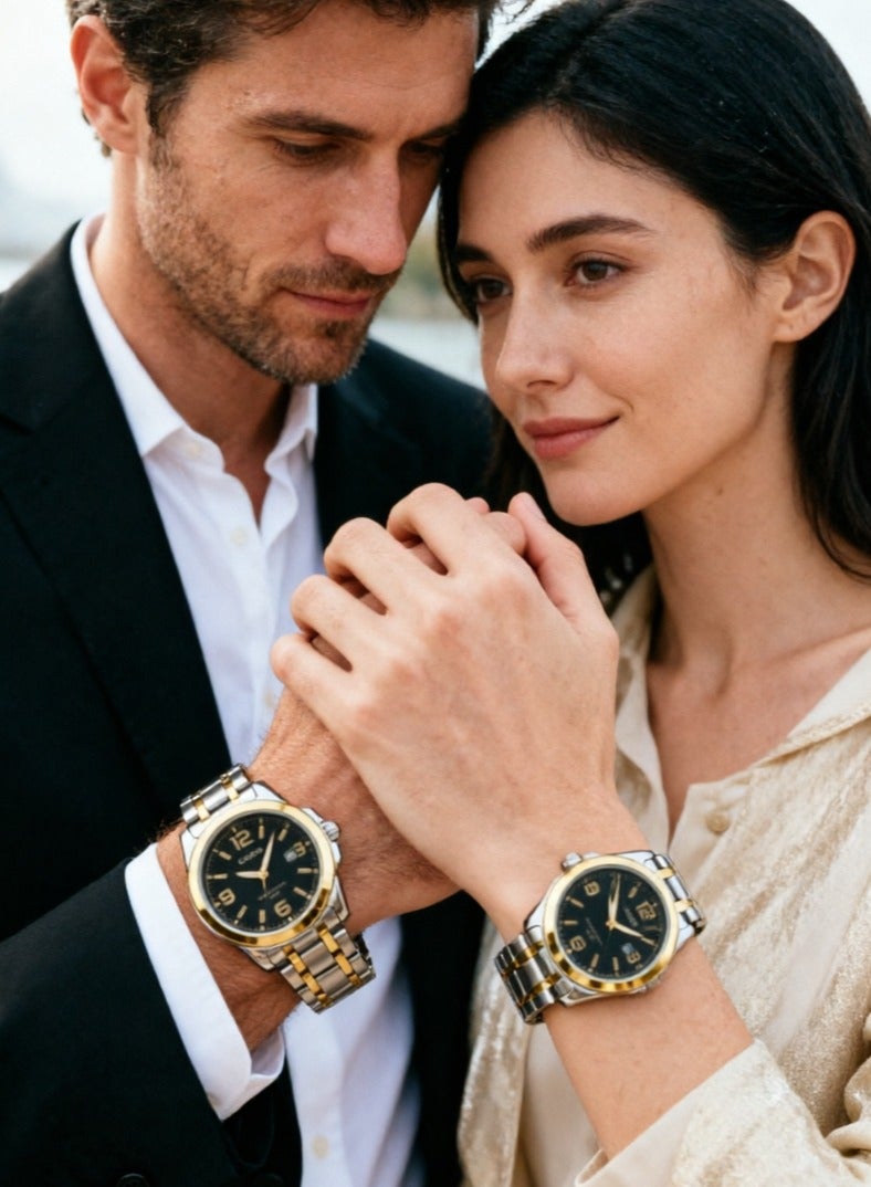 CASIO His And Her Couple Analog Watch MTP/LTP-1314SG-1A - Image 5