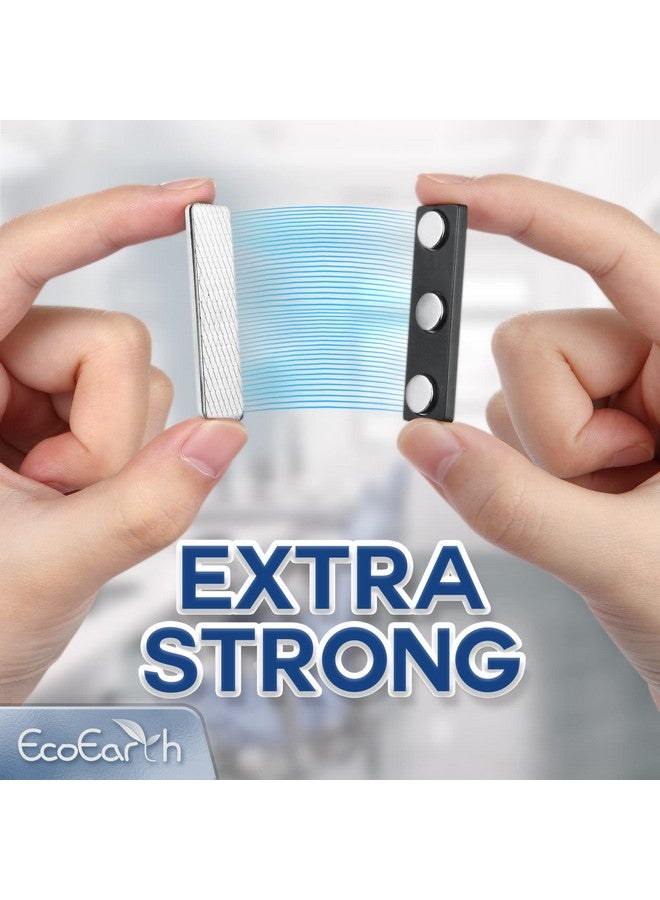 EcoEarth Adhesive Twopiece Design Name Tag Magnets (10 Badge Holder Magnets 1.75 X 0.5 Inches) Name Tag Magnet Backs W/ 3 Extrastrong Neodymium Magnets For Id Badge Holders - Image 3