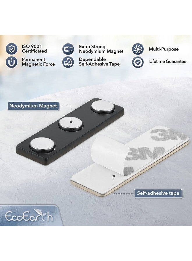 EcoEarth Adhesive Twopiece Design Name Tag Magnets (10 Badge Holder Magnets 1.75 X 0.5 Inches) Name Tag Magnet Backs W/ 3 Extrastrong Neodymium Magnets For Id Badge Holders - Image 5