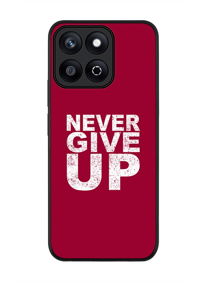 Stylizedd For Honor X7c 4G Case,Slim fit Camera Protection, Shockproof Thin Phone cover  - Never ever give up  - Image 1