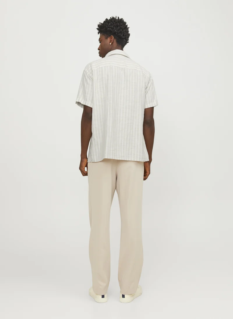 جاك اند جونز Striped Short Sleeve Shirt
