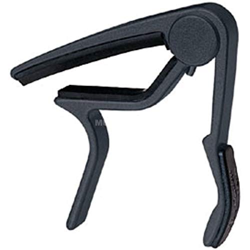 Mustang One Handed Trigger Guitar Metal Capo Quick Change For Ukulele, Electric And Acoustic Guitars (BK) - Image 2