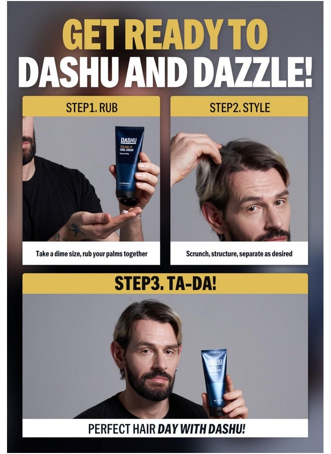 Dashu - DASHU Daily Volume Up Curl Cream 5.07fl oz - Hair Styling Cream, Curl Defining Cream, Volumizing, Add Texture, Anti Frizz Styling Cream - Image 1