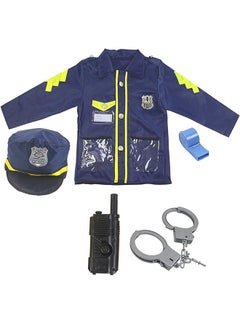 YelaJoy Multicolour Suitable Policemen Cosplay Costume Set For Kids  - Image 1