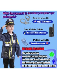 YelaJoy Multicolour Suitable Policemen Cosplay Costume Set For Kids  - Image 4
