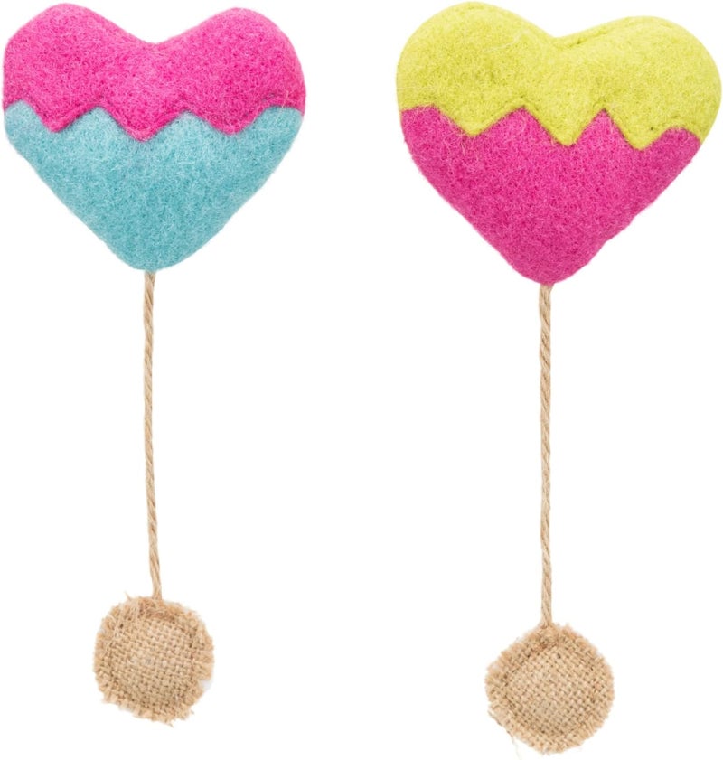 Trixie Heart, fabric, catnip, 8 cm/18 cm - Image 2