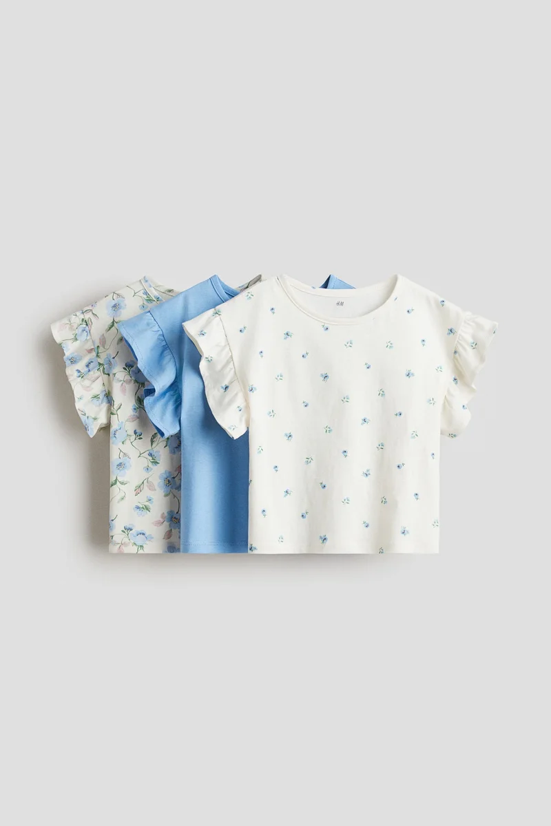 H&M 3-pack cotton tops
