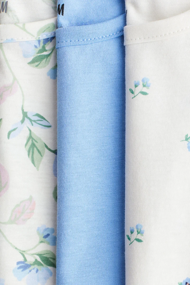 H&M 3-pack cotton tops